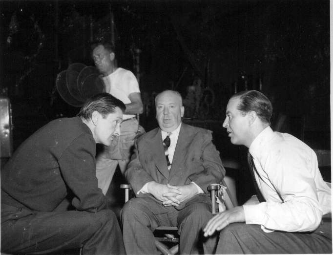 Tony Dawson, Alfred Hitchcock, Ray Milland